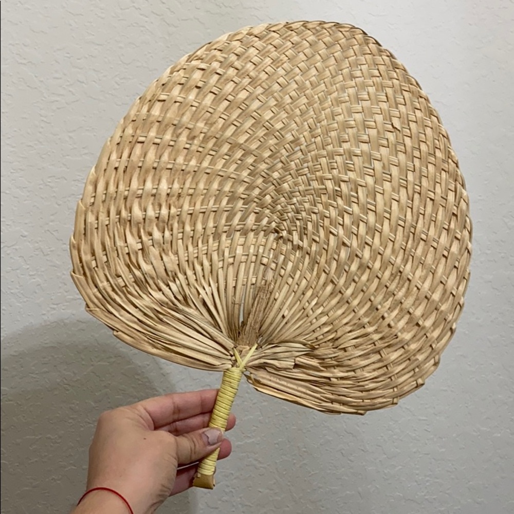 Boho Raffia Fan